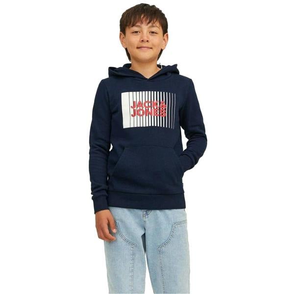 Jack And Jones Boys Play Hoodie - Navy Blazer - 