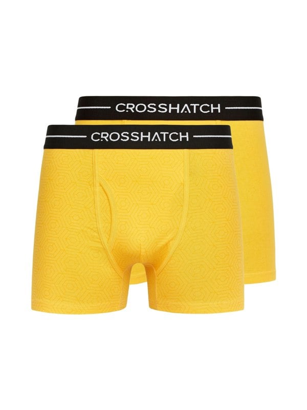Crosshatch Hexter Boxers 2pk Yellow