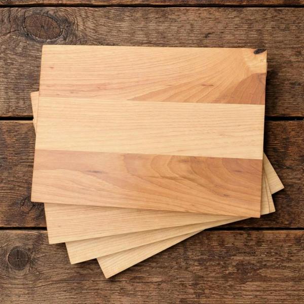 Giraffes & Craftz Rustic Hickory Placemats - Thick Luxury Handmade Wooden Placemats