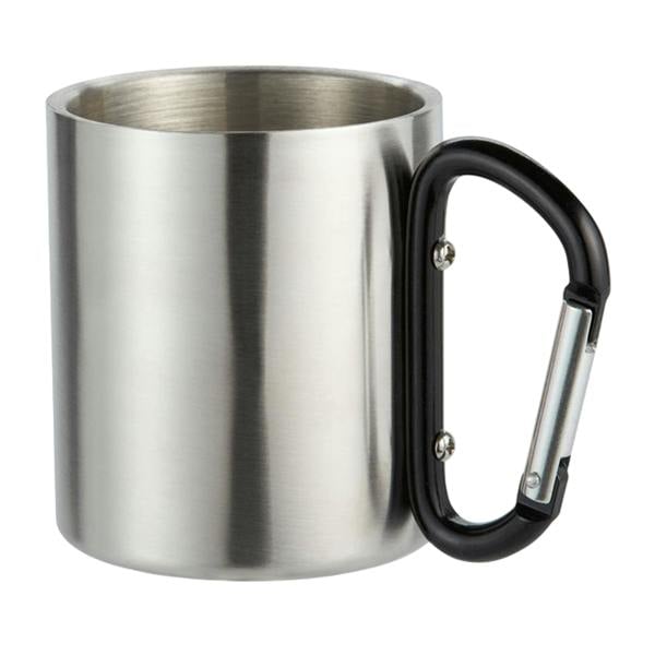 MidOcean Trumbo Metal Carabiner Clip Mug - Black - 