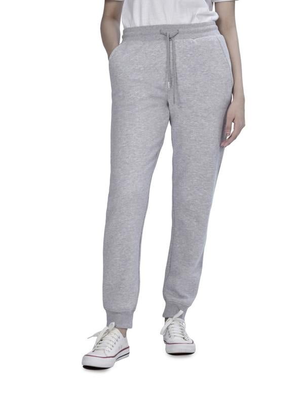 Smart Living Women's Slim Leg jogger Bottoms - Light Grey Marl