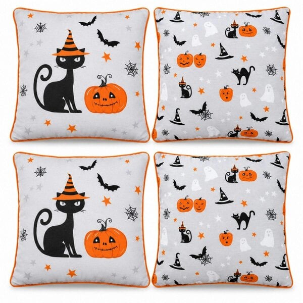 Smart Living Halloween Printed Filled Cushions 45x45cm - Set of 2 or Set of 4