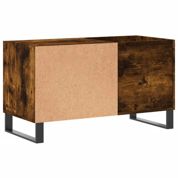 Berkfield Record Cabinet Smoked Oak 85x38x48 cm Engineered Wood