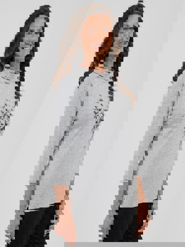 TIGI-Wear Lily Placement Cowl Neck Top