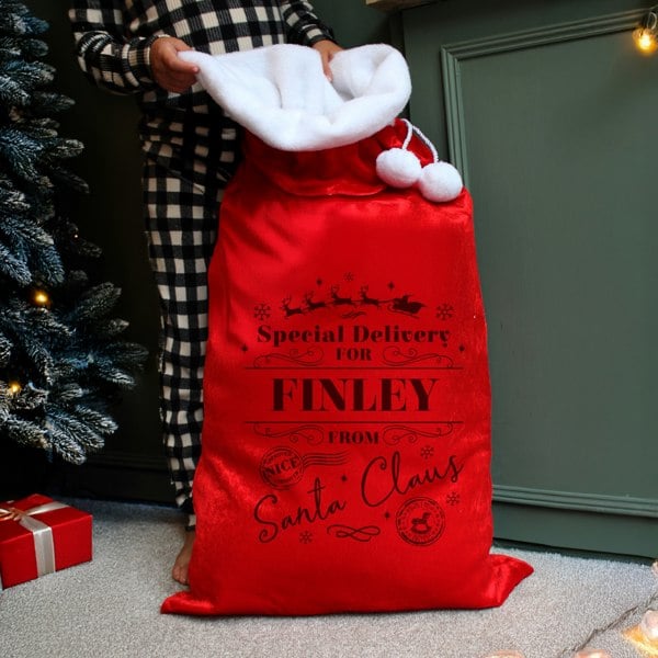 Personalised Memento Company Personalised Special Delivery Red Sack