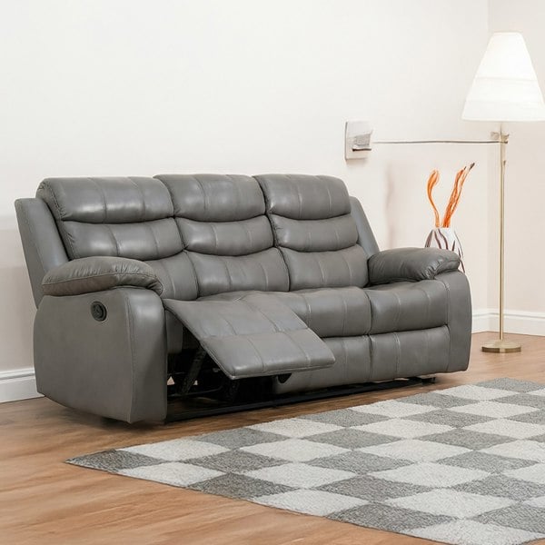 Furnishings For Less Venlo Leather Reclining 3 Seater Sofa