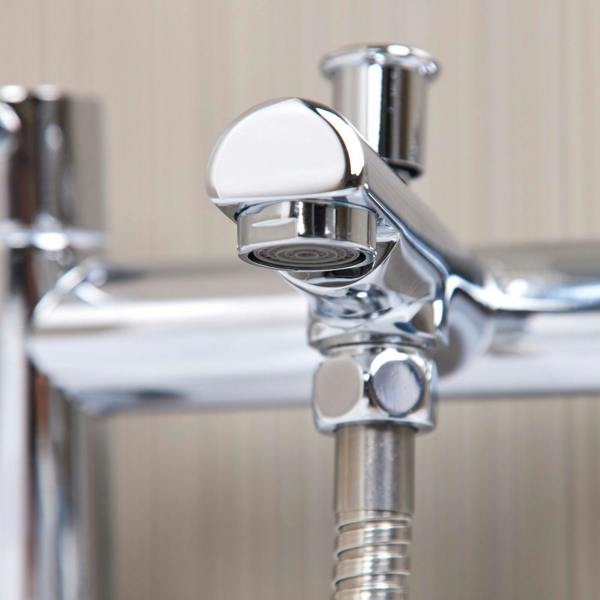 Flode Runn | Bath Shower Mixer | Including Handset and Holder | Chrome