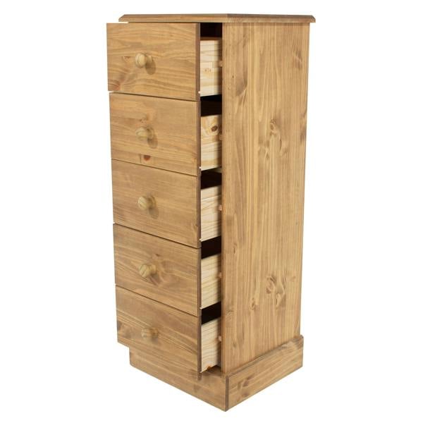 Core Products Cotswold 5-Drawer Narrow Chest of Drawers
