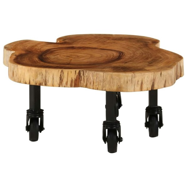 Berkfield Coffee Table Solid Acacia Wood 60x55x25 cm