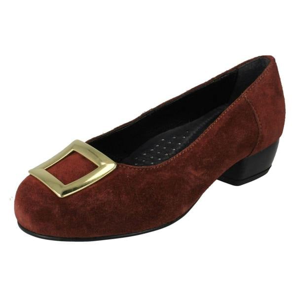 Da Bella Ladies Da Bella Heeled Court Shoes With Buckle Detail Kate