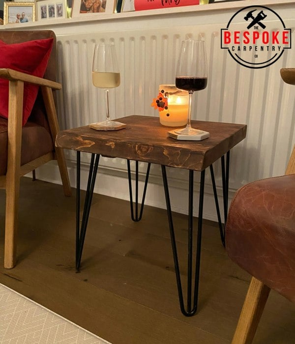 The Bespoke Carpentry Co Live Edge Side Table