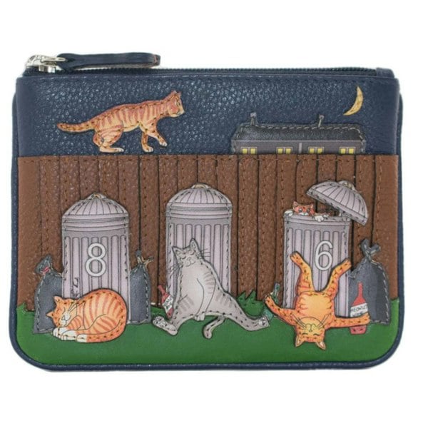 Mala Leather Alley Cats Leather RFID Coin & Card Purse