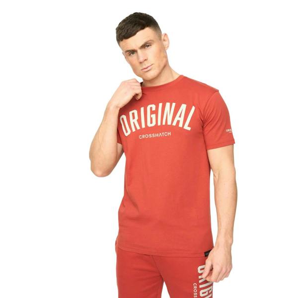 Crosshatch Mens Kensby T-Shirt - Red - 