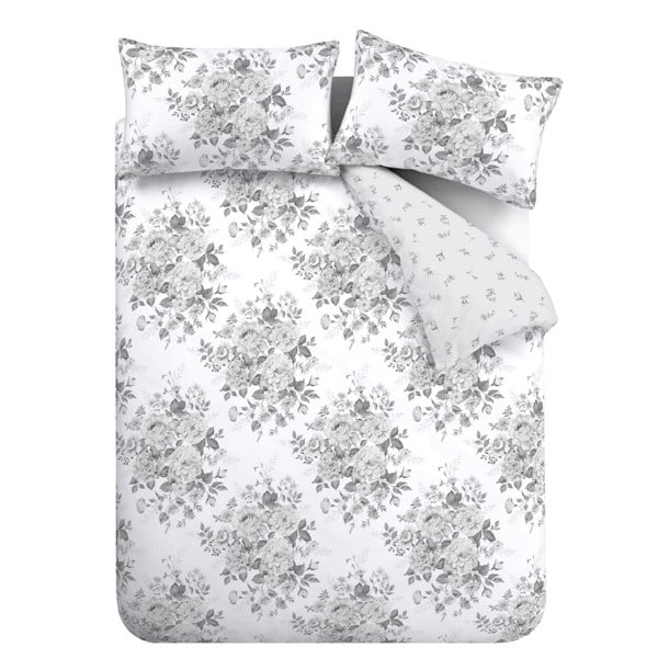 Catherine Lansfield Elinda Floral Reversible Duvet Cover Set