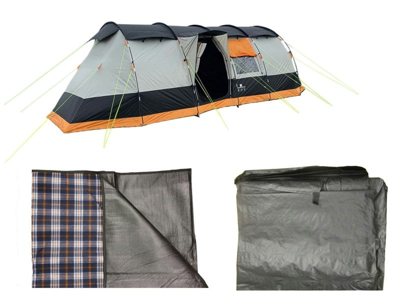 OLPRO Wichenford 8.0 - 8 Berth Holiday Camping Tent