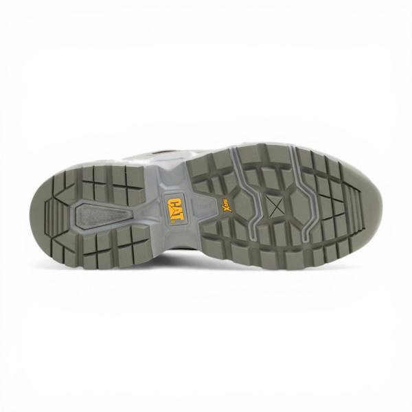 Caterpillar CAT (Caterpillar) Dark Grey Leather Trainer Shoes - Surge Hiker