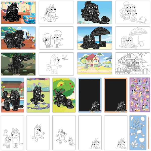 Totum Bluey Scratchbook