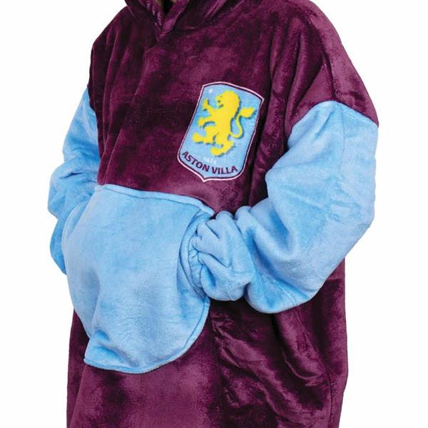 Aston Villa FC Oversized Hoodie - Large, Clothing, Sports, Gift