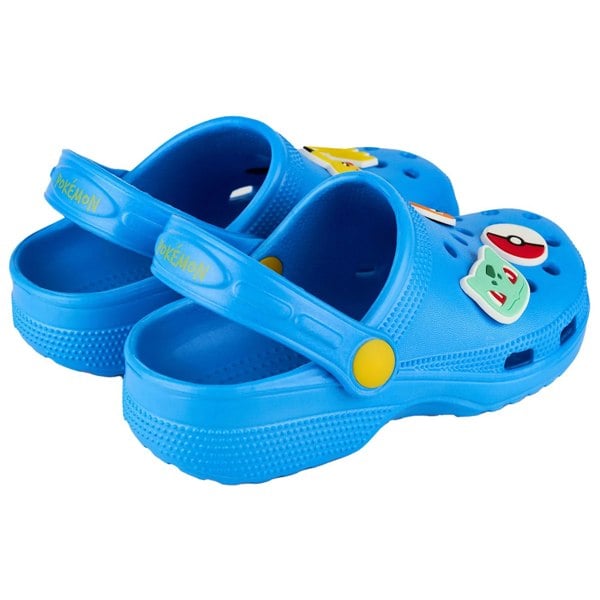 Pokemon Boys Badge Clogs - Blue