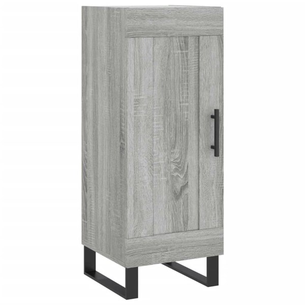Berkfield Highboard Grey Sonoma 34.5x34x180 cm Engineered Wood