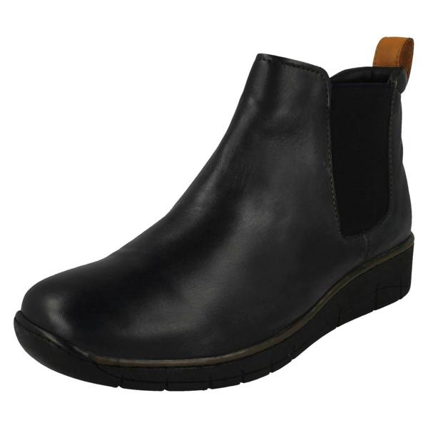 Padders Ladies Padders Wide Fitting Wedge Heeled Ankle Boots Rowen