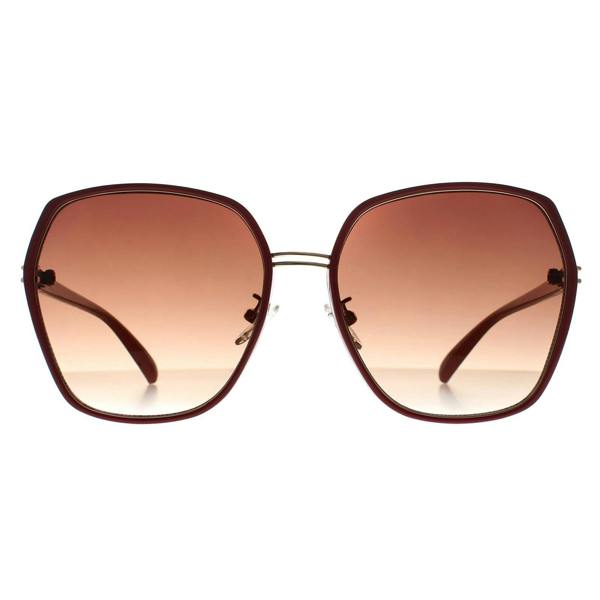 Guess Sunglasses GF0407 66F Shiny Red Brown Gradient