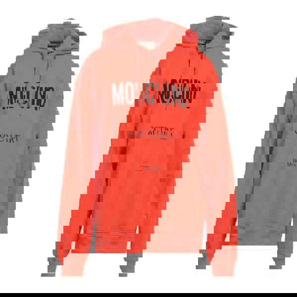 Moschino Mens Couture Milano Hoodie - Orange - 
