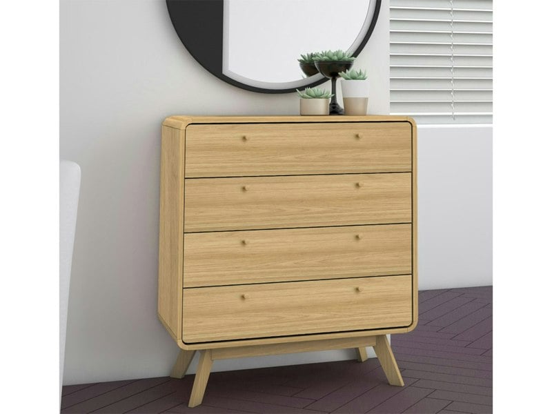 Dorel Home Cassie Chest with 4DR in Oak Oak