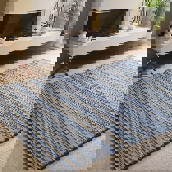 Origins Fine Stripes Blue/Beige