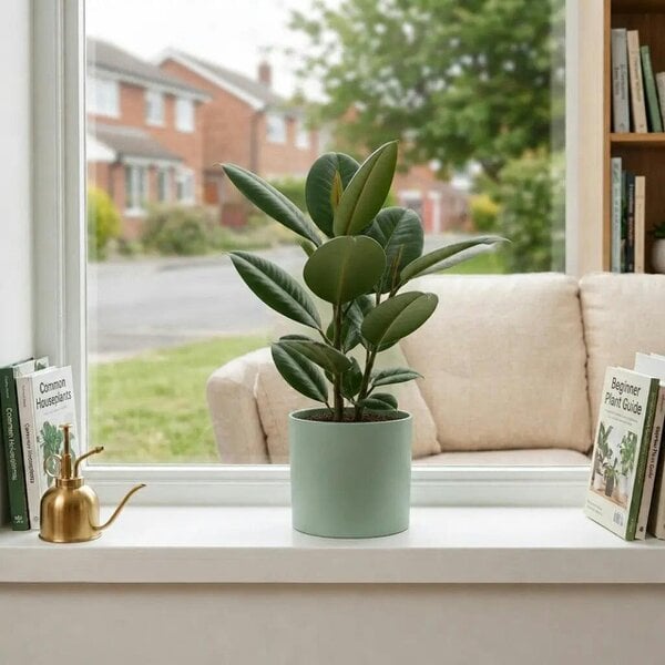 Ficus Robusta Rubber Plant – Elegant Glossy Green Foliage Indoor Houseplant