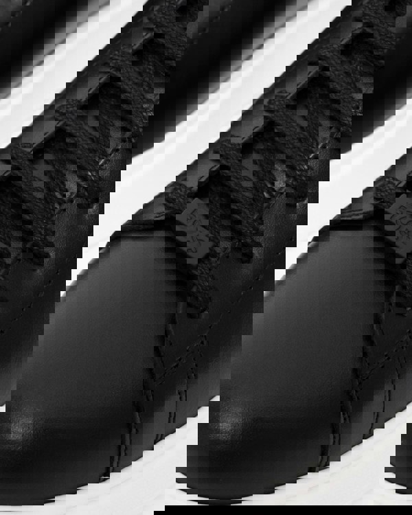 BOSS Orange Bulton Runn Mens Polished Leather Trainers With Rubber Outsole NOS - Black 001