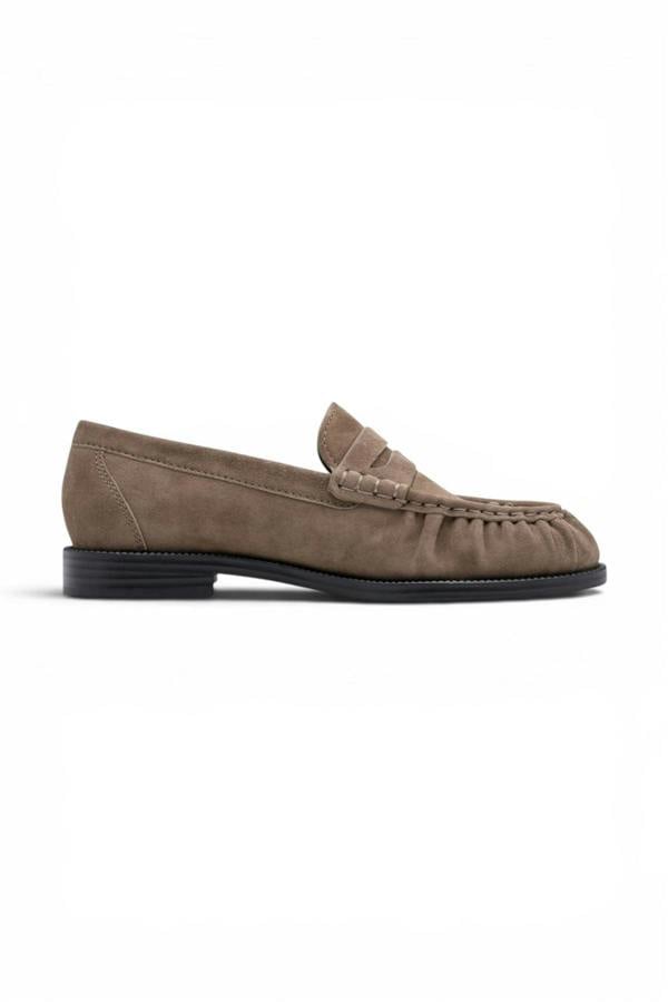 Tamaris Women's Beige Leather Loafer Casual Shoes - 24251-47
