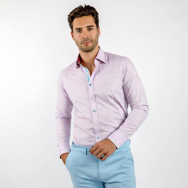 PALE FAINT SHADING CLASSIC SHIRT - Premium Men's Patterned Shirt by Claudio Lugli | Bold Design, Tailored Fit, Best Printed Shirts