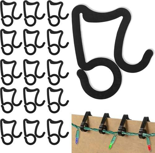 24Pcs Black Gutter Hooks for Festive Lights and Seasonal Outdoor Decorating image 5