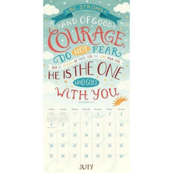 Religion Illustrated Bible Verses Calendar 2027, Wall Calendars, Month To View, Lifestyle, Gift
