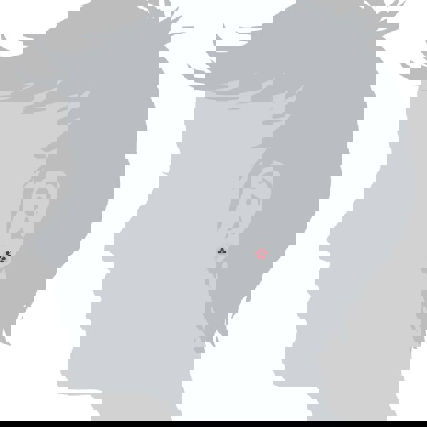 10116 Floral Round Ruby & Diamond Cluster Stud Earrings in 9ct Yellow Gold 3