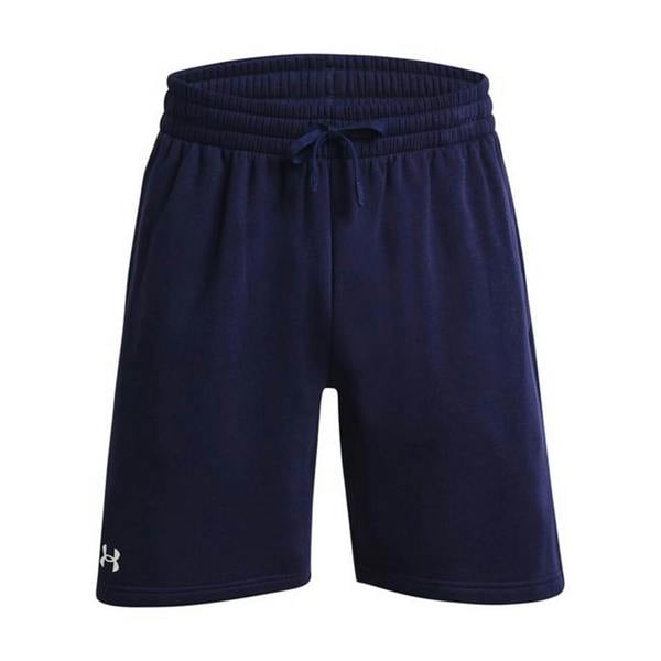 Under Armour Mens Rival Fleece Shorts - Midnight Navy/White