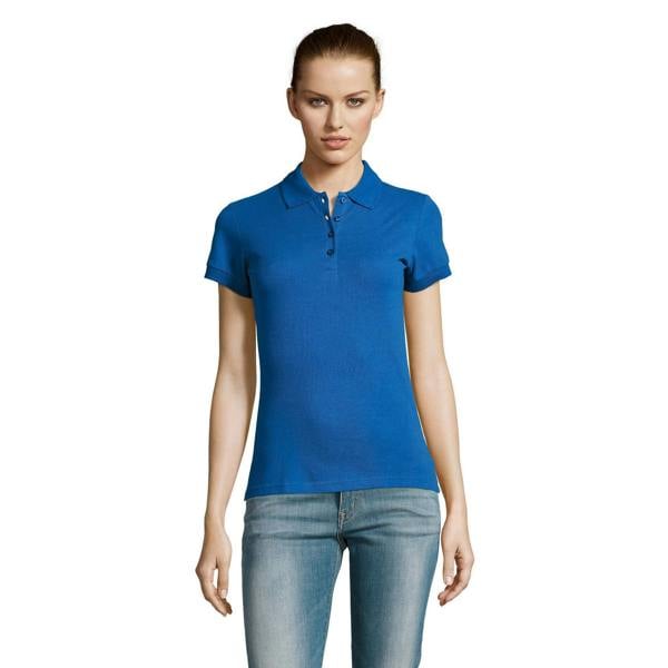 SOLS Womens/Ladies Passion Pique Short Sleeve Polo Shirt - Royal Blue