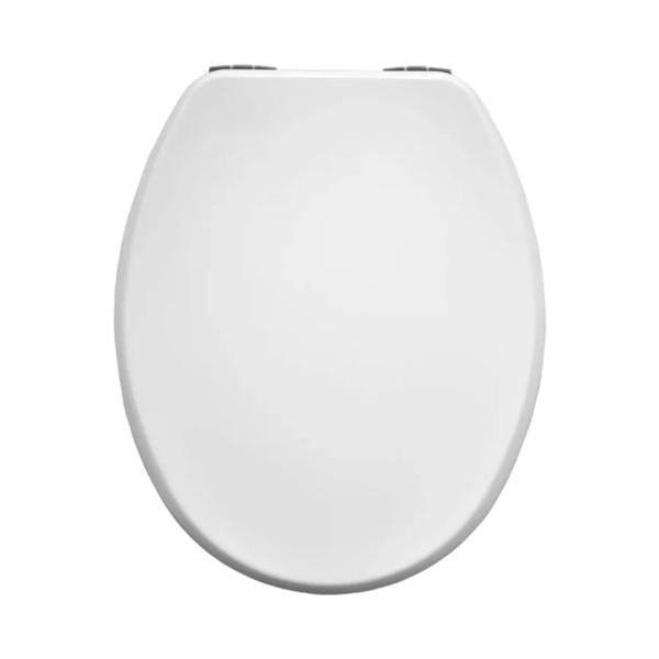 Bemis Moulded Wood Slow Close UltraFix Chrome Hinge Toilet Seat 365 x 430