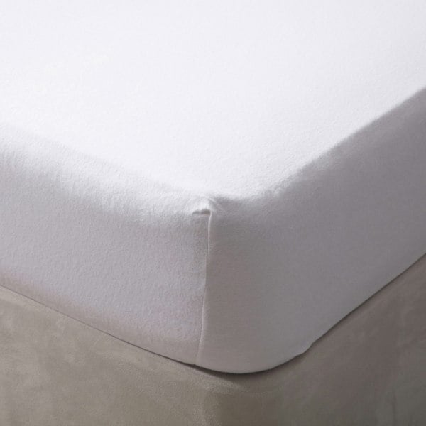 Belledorm Brushed Cotton Fitted Sheet - White