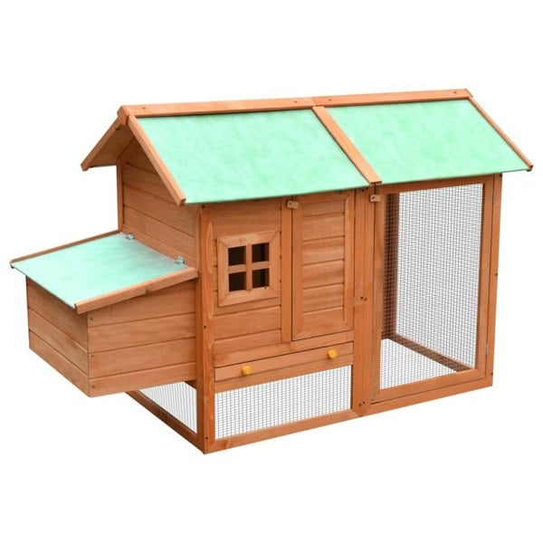 Berkfield Chicken Cage Solid Pine & Fir Wood 170x81x110 cm