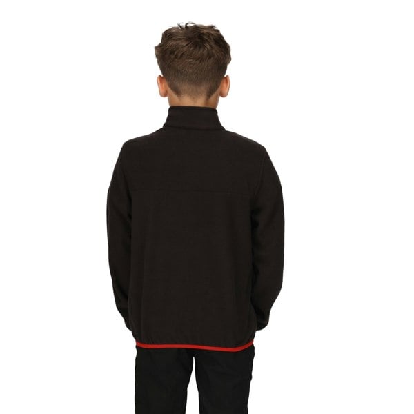 Regatta Childrens/Kids Microfleece Half Zip Fleece - Black