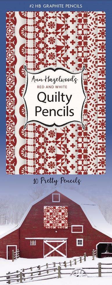 Ann Hazelwood’s Red & White Quilty Pencils