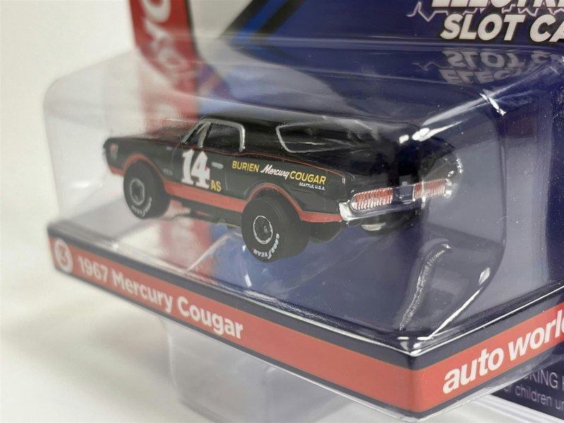 Auto World Slot Cars 1967 Mercury Cougar #14 Thunderjet Ultra G HO Slot Car SC357-3