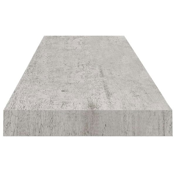 Berkfield Floating Wall Shelf Concrete Grey 90x23.5x3.8 cm MDF