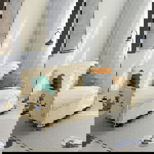 Weilai Concept Aditi Two Seater Sofa Bed, Green