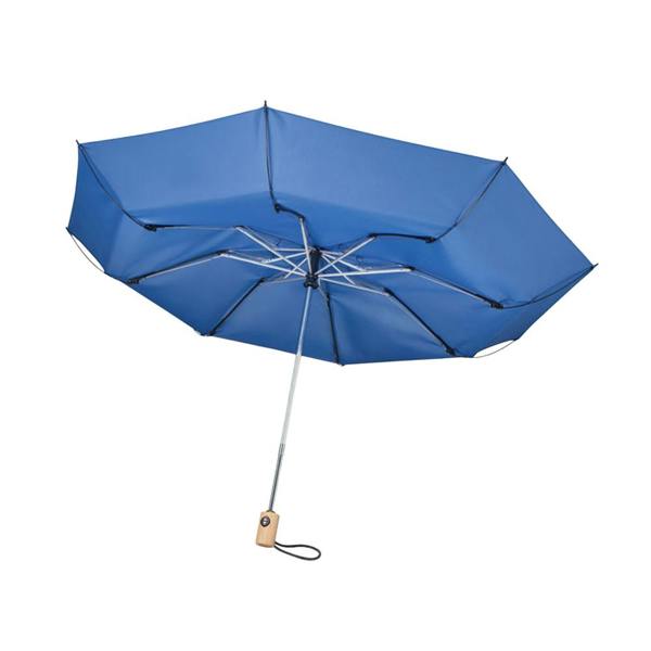 MidOcean Leeds Bamboo 190T Folding Umbrella - Royal Blue - 