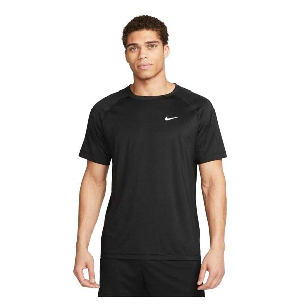 Nike Mens Dri-FIT Short-Sleeved Fitness T-Shirt - Black/White - 