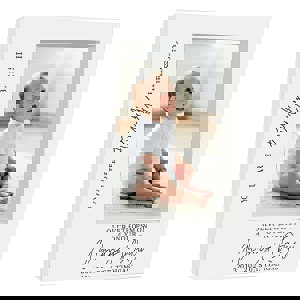 Personalised Memento Company Personalised 'Truly Blessed' Naming Day 5x7 Box Photo Frame