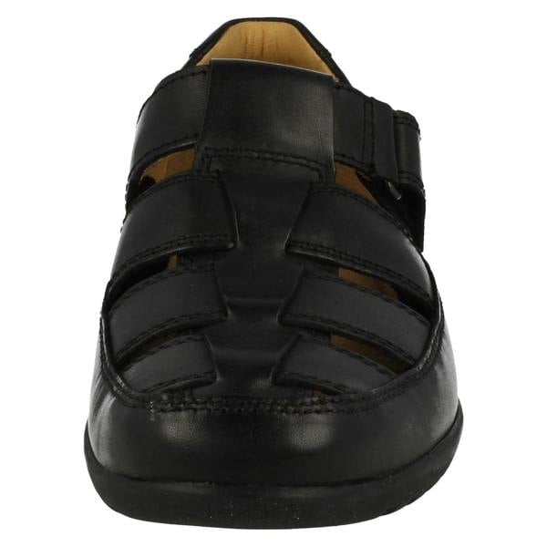Clarks Mens Clarks Hook & Loop Sandals Recline Open